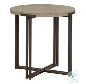 Zander Ancient Stone Round End Table