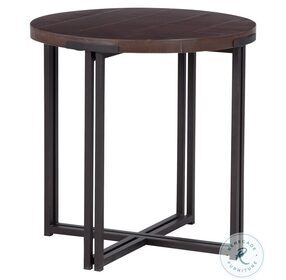 Zander Umber Round End Table