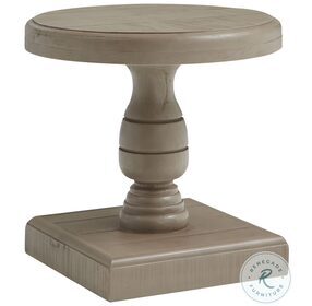 Hermosa Ancient Stone Round End Table