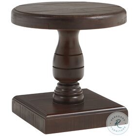 Hermosa Umber Round End Table