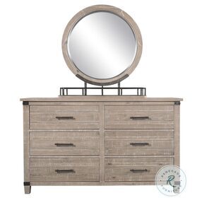 Foundry Weathered Stone Dresser with Mirror