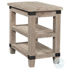 Foundry Weathered Stone Chairside Table