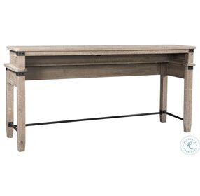Foundry Weathered Stone Console Bar Table