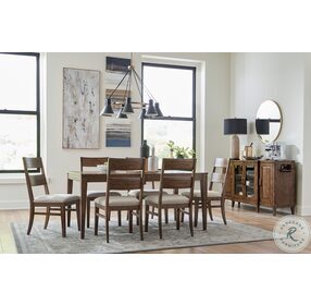 Asher Bungalow Brown Extendable Dining Room Set
