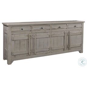 Reeds Farm Weathered Grey 85" TV Console