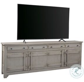 Reeds Farm Weathered Grey 97" TV Console