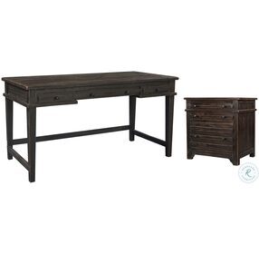 Reeds Farm Weathered Black Writing Home Office Set