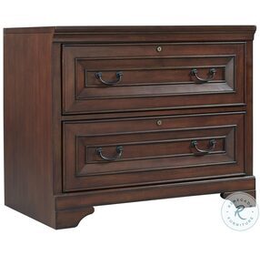 Richmond Brown Burgundy Lateral File Cabinet