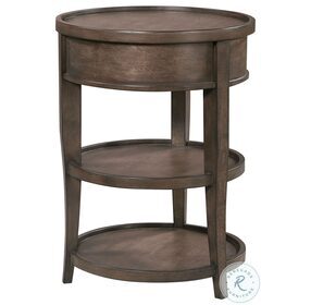 Blakely Sable Brown Round Chairside Table