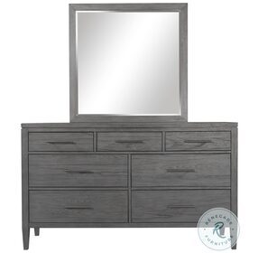 Preston Urbane Grey Dresser with Mirror