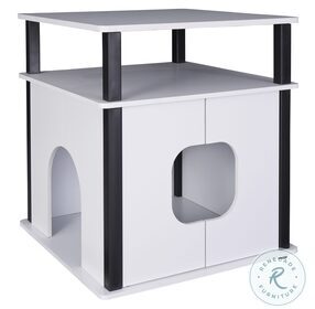 Itsy White Pet Bedside Table