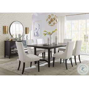 Camden Domino Extendable Trestle Dining Room Set with Upholstered Chair
