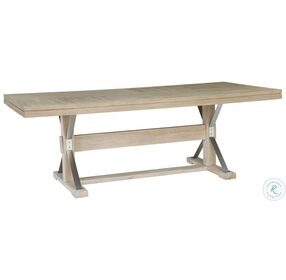 Maddox Biscotti Trestle Dining Table