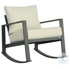 Edgewater Charcoal And Oyster Outdoor Rocker