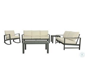 Edgewater Charcoal And Oyster Outdoor Occasional Table Set