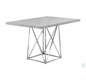 Gray Cement 48" Dining Table