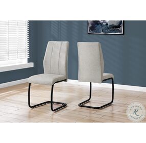 1113 Grey Fabric Dining Chair Set Of 2