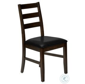 1332 Black Ladder Back Dining Chair Set Of 2