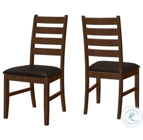 1372 Dark Brown Dining Chair Set Of 2