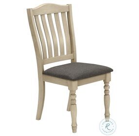 1392 Gray Upholstered Dining Chair Set Of 2