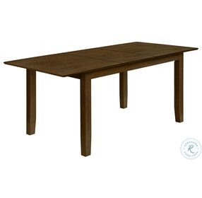 1395 Brown Walnut Extendable Dining Table