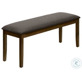 1397 Brown Upholstered Bench