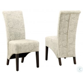 1790FR Vintage French Fabric Side Chair Set of 2