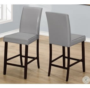 Gray Counter Height Dining Chair Set of 2