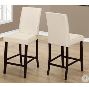 Ivory Counter Height Dining Chair Set of 2