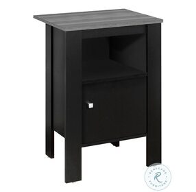 2134 Black And Grey Accent Table