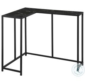 2158 Black Marble 36" Console Table