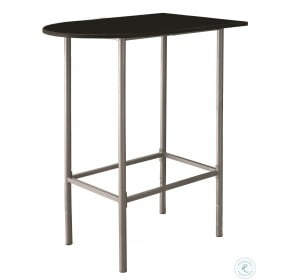 2335 Black and Silver Metal Spacesaver Bar Table