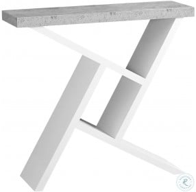 White 36" Console Table