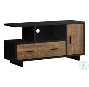 2803 Black And Brown 48" TV Stand