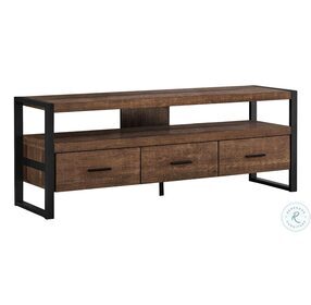 2820 Brown And Black 60" TV Stand