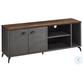 2831 Grey And Brown 60" TV Stand