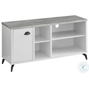 2840 White And Grey 48" TV Stand