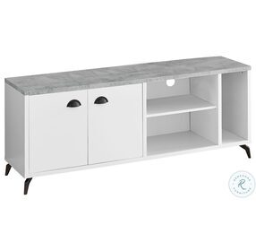 2841 White And Grey 60" TV Stand