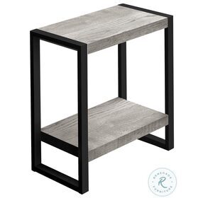 2857 Grey And Black Accent Table