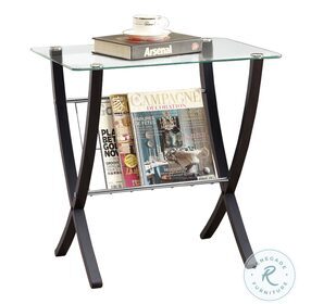 3021 Cappuccino Bentwood Magazine Table