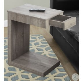 3191 Dark Taupe Drawer Accent Table