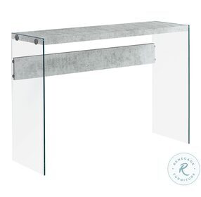 Gray Cement Console Table
