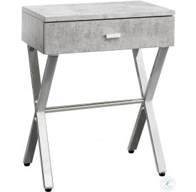 Grey Cement  Accent Table