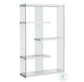 Glossy Hollow-Core 60" Bookcase