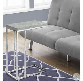 Gray Cement Accent Table