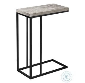 3404 Grey And Black Accent Table