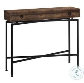 3453 Brown And Black Console Table