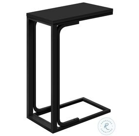 3477 Black Metal 25" Accent Table