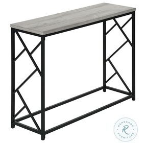 3532 Grey And Black Console Table