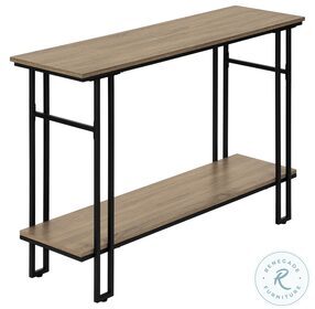 3577 Dark Taupe And Black Console Table